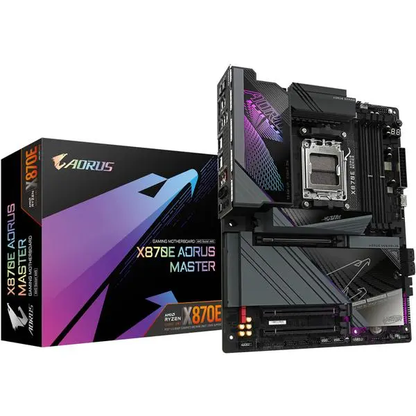 AM5 Gigabyte GA-X870E AORUS MASTER ATX -  (К)  - X870E AORUS MASTER (8 дни доставкa)