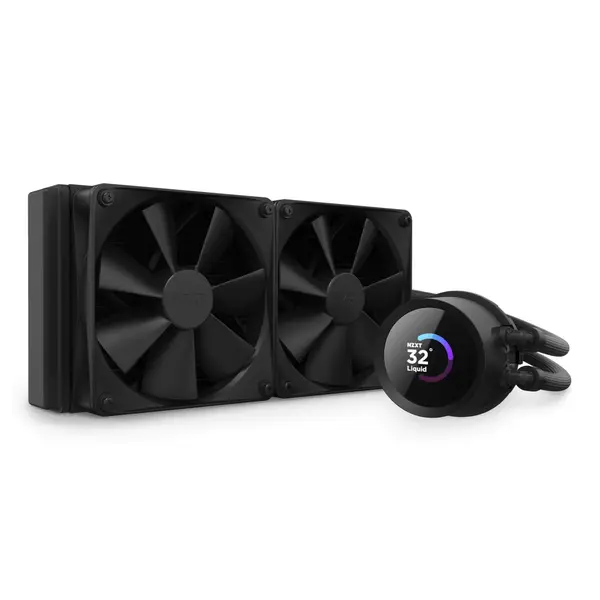 Охладител за процесор NZXT Kraken 240 Black - LCD Display - NZXT-FAN-RL-KN240-B1