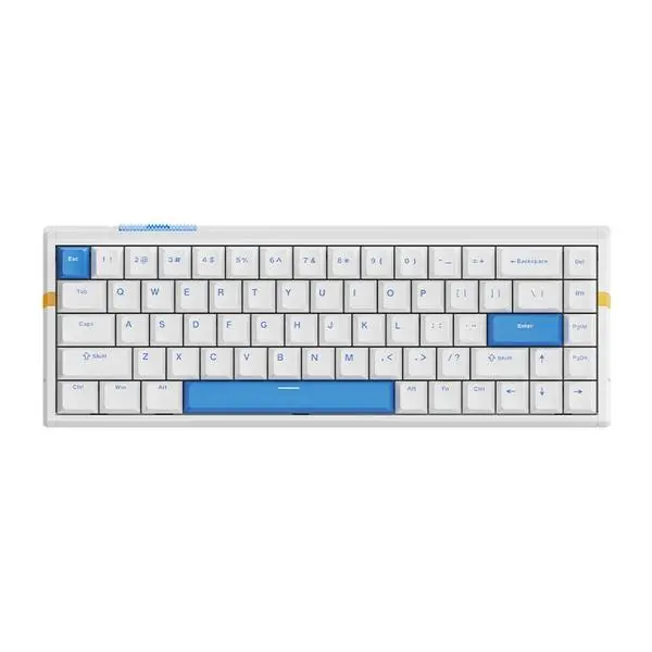 ATK ATK професионална геймърска механична клавиатура Professional RS6 8K, Gateron Jade Pro Switches [Linear] White - RS6-WH-GJP