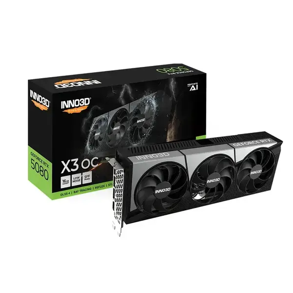 Inno3D GeForce RTX 5080 16GB GDDR7 X3 OC - N50803-16D7X-17603930