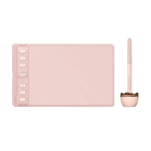 Графичен таблет HUION Inspiroy 2 S, 5080 LPI, Розов - HUION-TAB-H641P-PINK