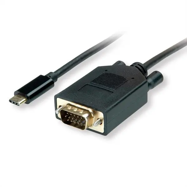 ROLINE USB Type C - VGA кабел, M/M, 2 м - 11.99.5821