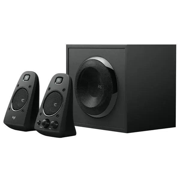 Тонколони Logitech Z623 (Мостра), 2.1, 200W (130W + 2x 35W), 3.5mm жак, черни