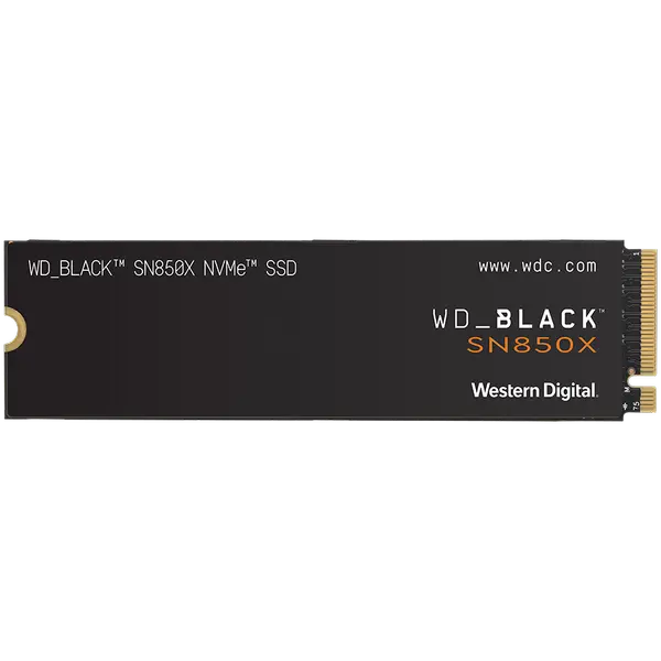 SSD WD Black SN850X 2TB M.2 2280 PCIe Gen4 x4 NVMe, Read/Write: 7300/6600 MBps, IOPS 1200K/1100K, TBW: 1200 - WDS200T2X0E-00BCA0