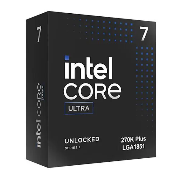 Процесор Intel Core Ultra 7 270K Plus, 24 Cores 3.7 GHz, 40MB, 125W, LGA1851, BOX - BX80768270KSA4V6