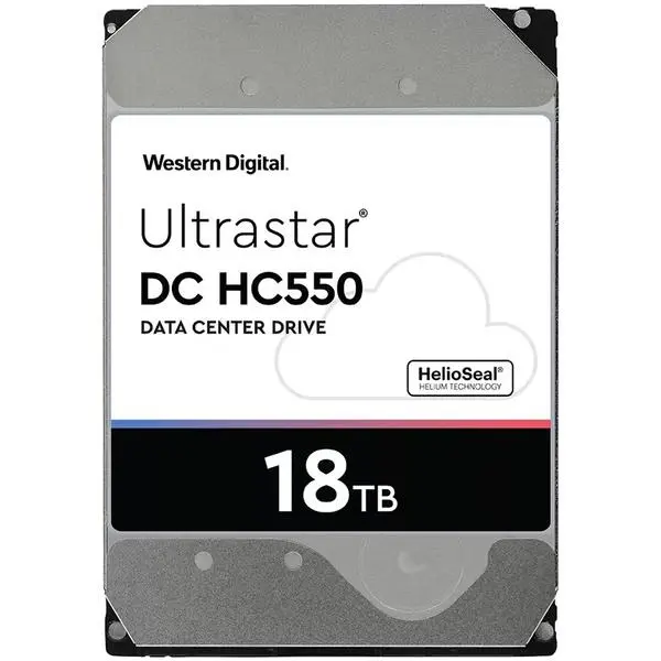 Western Digital Ultrastar DC HDD Server (3.5in 26.1MM 18TB 512MB 7200RPM SATA ULTRA 512E SE NP3 DC HC550) SKU: 0F38459 - WUH721818ALE6L4