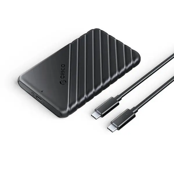 Orico Orico външна кутия за диск Storage Case 2.5 inch USB-C Black 25PW1C-C3-BK - 25PW1C-C3-BK-EP