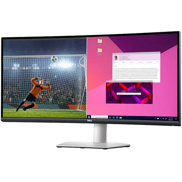 Dell S3423DWC: Извит монитор с 34 инча и невероятна резолюция
