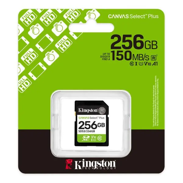 Kingston Canvas Select Plus SD 256GB, KIN-SDS3-256GB
