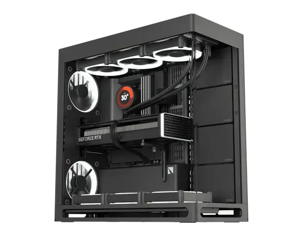 HAVN кутия E-ATX HS 420 Base Edition Black - HVN-CA-HS420-06