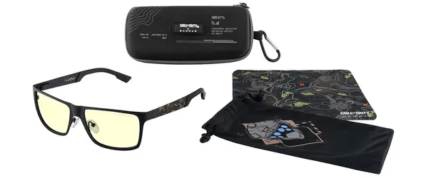 Комплект гейминг очила с калъф GUNNAR x Call of Duty UAV Edition - Onyx/Topo - Amber - GUN-UAV-01901