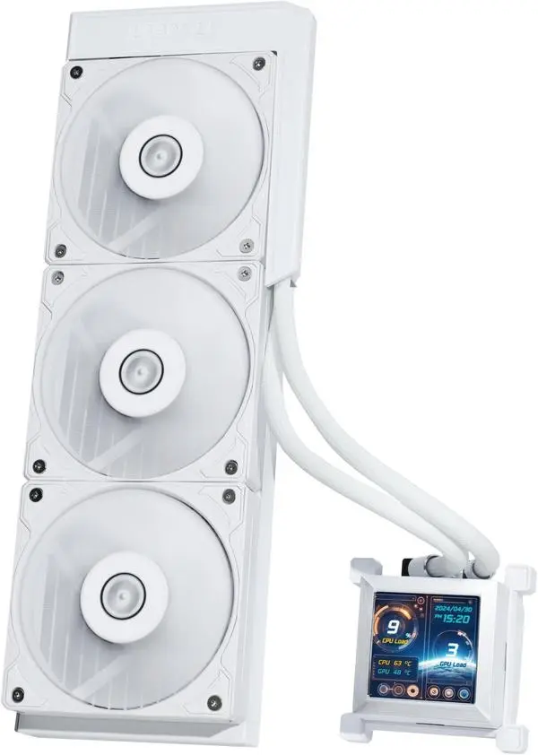 Охладител за процесор Lian Li HydroShift LCD 360 Silent - White - LL-FAN-WASE-882