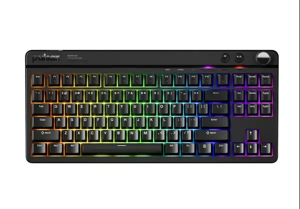 Pulsar Професионална геймърска механична клавиатура Professional Xboard MS TKL ANSI Black 8K, Cherry MX2A [Linear], RGB - XBMS01