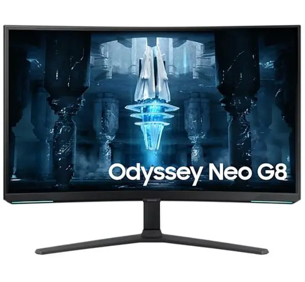 Samsung LS32BG850N 32" Odyssey Neo G8,Curved VA, 240Hz, 1 ms, 3840x2160, DP, 2xHDMI, USB Hub, White - - LS32BG850NPXEN