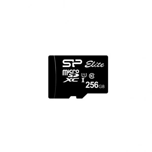 Silicon Power Elite, 256GB, Micro SDHC/SDXC, UHS-I, SD Adapter, SLP-SD-STHBU1V10SP-256GB