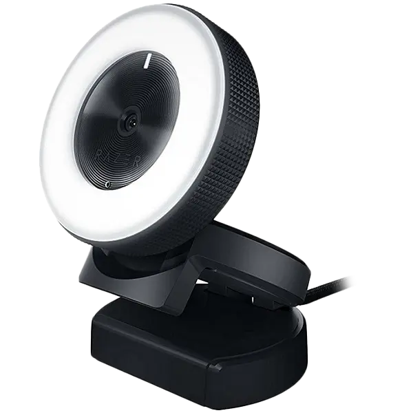 Razer Kiyo - Ring Light Equipped Broadcasting Camera ,Desktop streaming camera with multi-step ring light - RZ19-02320100-R3M1