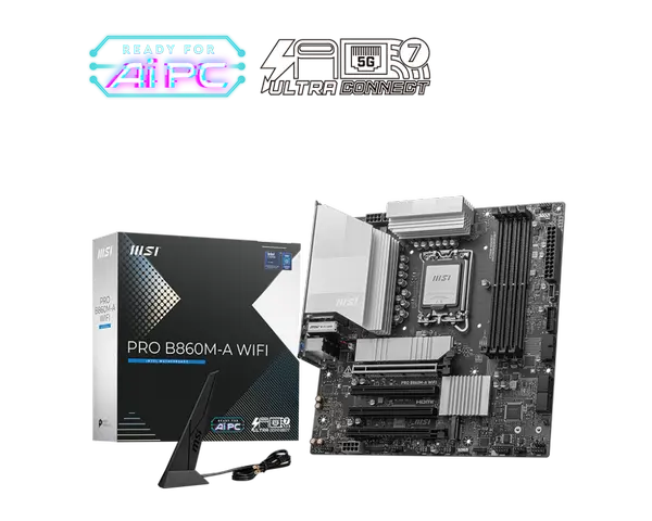 Дънна платка MSI PRO B860M-A WIFI /LGA1851 (70642)