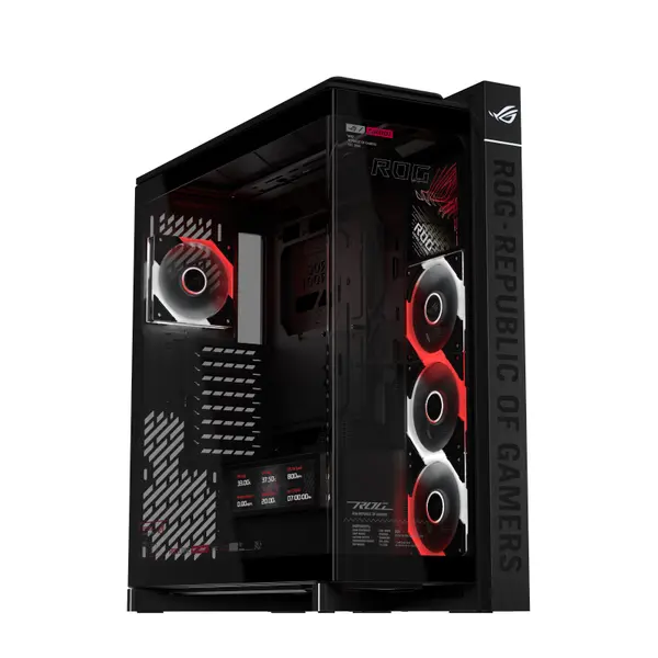 Кутия ASUS ROG CRONOX ARGB E-ATX Mid-Tower - Black - ASUS-CASE-ROG-CRONOX-BK