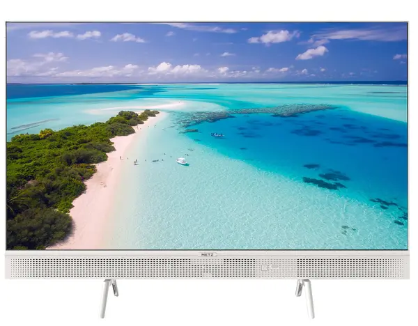 METZ Портативен телевизор 32MQE7100Z, 32" QLED, Google TV, бял - METZ-TV-32MQE7100Z