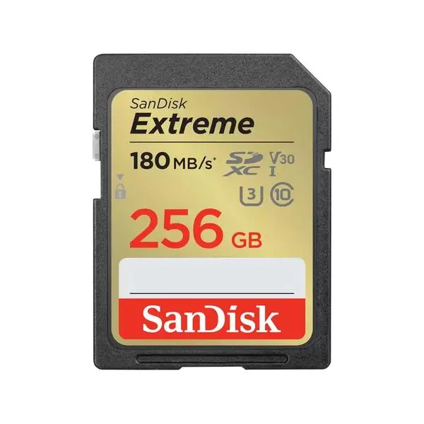 SANDISK Extreme SDXC, 256GB, UHS-1,Class 10, U3, V30, 130 MB/s, SD-SDSDXVV-256G-GNCIN