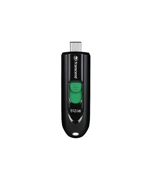 Transcend 512GB, USB3.2, Pen Drive, Type-C, Capless, Black - TS512GJF790C