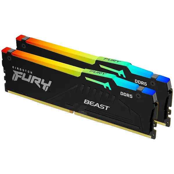 Kingston 32GB 6000MT/s DDR5 CL36 DIMM (Kit of 2) FURY Beast RGB EXPO - KF560C36BBE2AK2-32