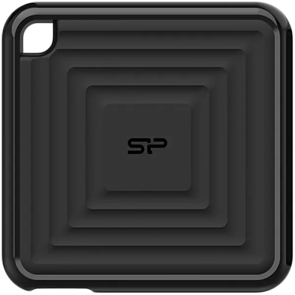 Внешний SSD Silicon Power PC60, 256GB, USB 3.2, Type-C, черный - SP256GBPSDPC60CK