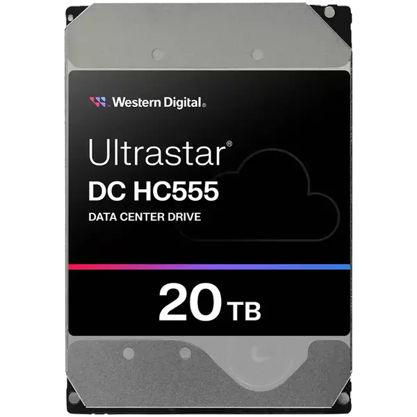 HDD Server WD/HGST ULTRASTAR DC HC555 (3.5’’, 20TB, 512MB, 7200RPM, SATA 6Gb/s, 512E SE NP3) SKU: 0B48724 - WUH722020CLE6L4