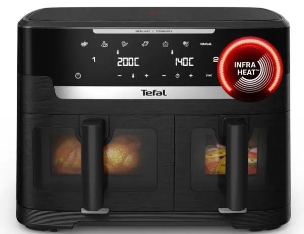 Tefal EY9478E0 Xxl Dual Easy Fry Ir Blk Eu - EY9478E0