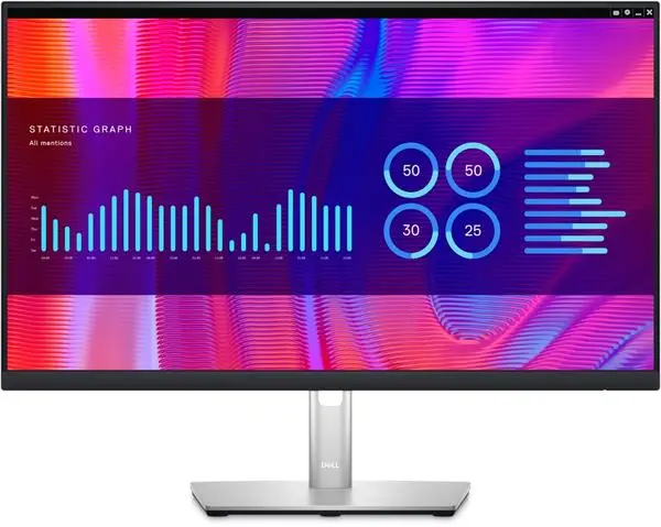 Dell  23.8" Wide LED AG IPS Panel, 5ms, 1000:1, 300 cd/m2, 2560x1440, 99% Srgb, HDMI, DP, USB-C hub, USB 3.2 Gen 1 - P2423DE