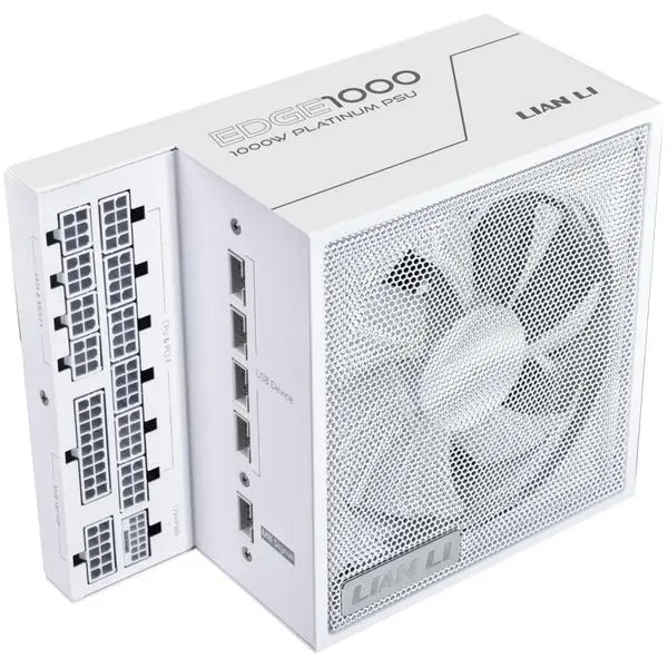 Захранване Lian Li EDGE EG1000 White 1000W 80+ Platinum PCIe 5.1, ATX 3.1 - G9P.EG1000.WE00.EU