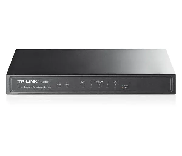 TP-Link TL-R470T Рутер TP-LINK TL-R470T+, 5-port 10/100Mbps, Multi-Wan, Load Balance, Advanced firewall
