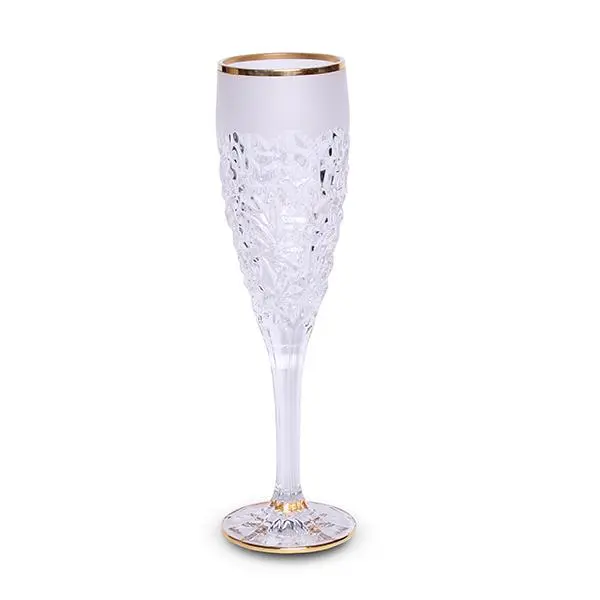 Чаша за шампанско Bohemia 1845 Nicolette Gold Matt 180ml, 6 броя - 1000270