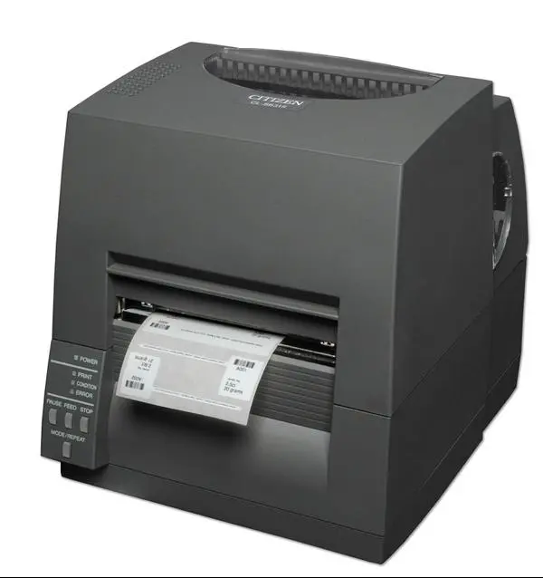 Citizen Label Industrial printer CL-S631II TT+DT, Speed 100mm/s,Print Width 4"(104mm)/Media Width min-max (12.5-118mm)/Roll Size max125mm - CLS631IINEBXX_CMP20IIWUXCX