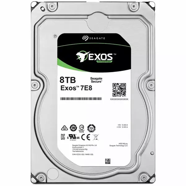 SEAGATE  Exos 7E8 512E/4kn (SED BASE, 3.5'/8TB/SATA 6GB/s/7200rpm) - ST8000NM004A