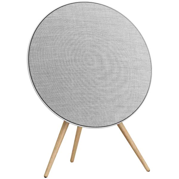 Beosound A9 5th Gen Speaker Natural Alu (Back Grey Mist/Cover Kvadrat Light Grey/Legs - 1200634