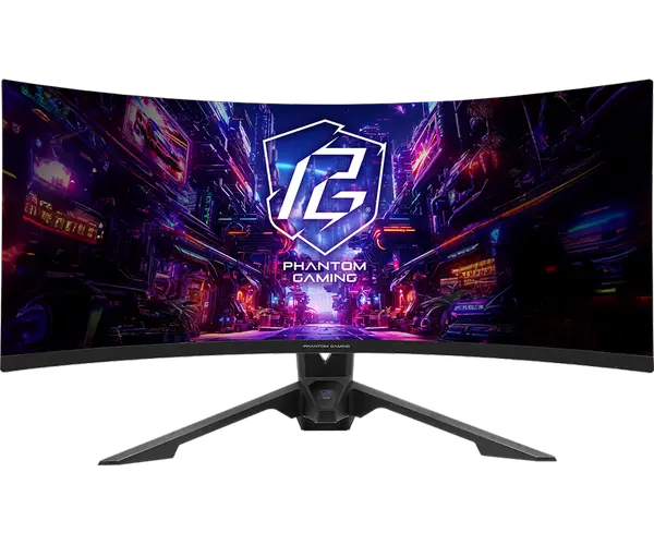 ASROCK 34 WQHD 180Hz VA 1ms 21:9 HDMI DP USB FREESYNC AUDIO HDR SWIVEL CURVED - PG34QRT3A - (72408)