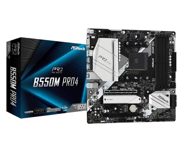 Дънна платка ASROCK B550M PRO4 /AM4 - 65364