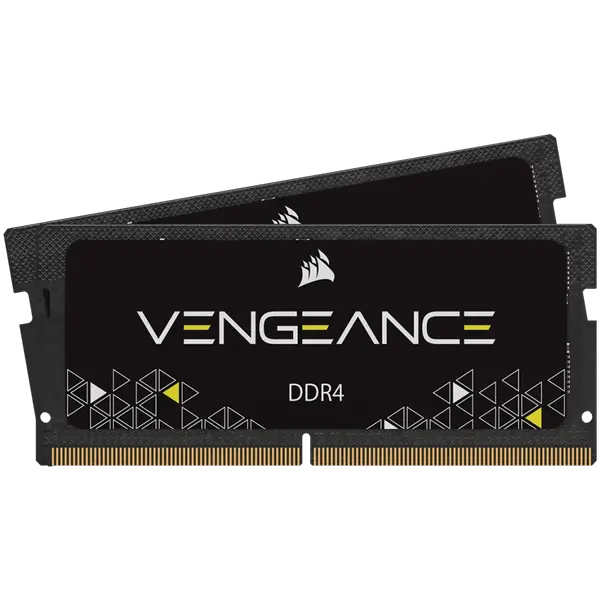 Corsair DDR4 VENGEANCE Series Memory Kit 3200MT/s, 16GB (2 x 8GB) SODIMM 3200MHz, 22-22-22-53, 1.2V - CMSX16GX4M2A3200C22