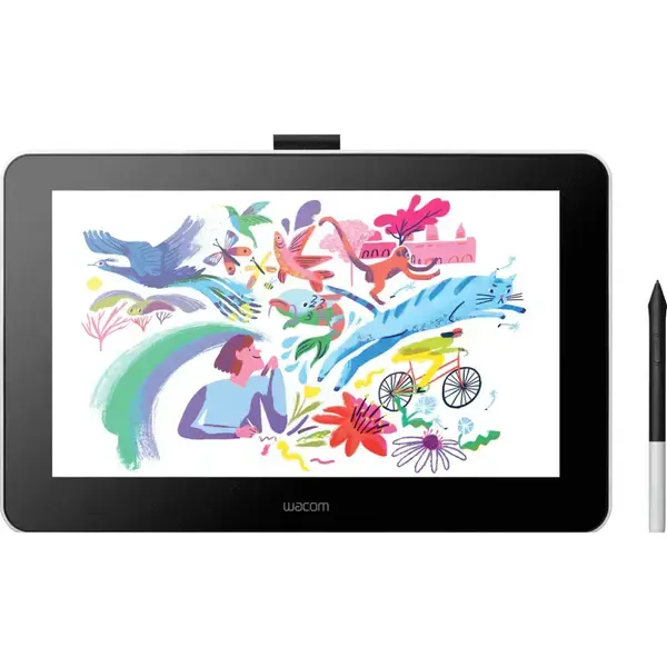 WACOM Графичен дисплей таблет One 13 TOUCH Pen Display, 13.3"  Full HD 1920 х 1080 - WACOM-TAB-DTH134W0B