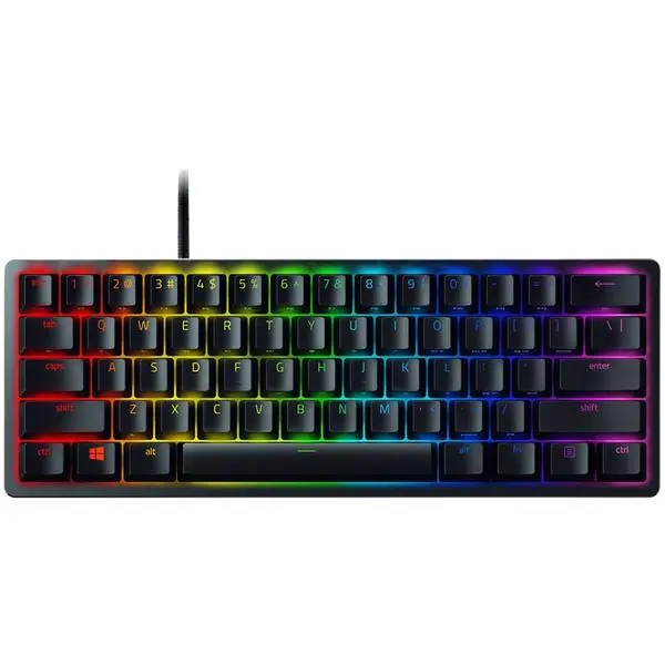 Razer Huntsman Mini (Red Switch), US Layout, Black, Razer Optical Switch, Razer Chroma customizable backlighting w/ 16.8 million colors - RZ03-03390200-R3M1
