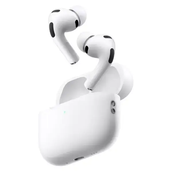 Слушалки Apple AirPods Pro 3, безжични, Bluetooth 5.3, микрофон, тип "тапи", Active Noise Cancellation, сензорни бутони, Adaptive EQ, IP57 защита, до 8 часа време на работа, бели, MFHP4ZM/A