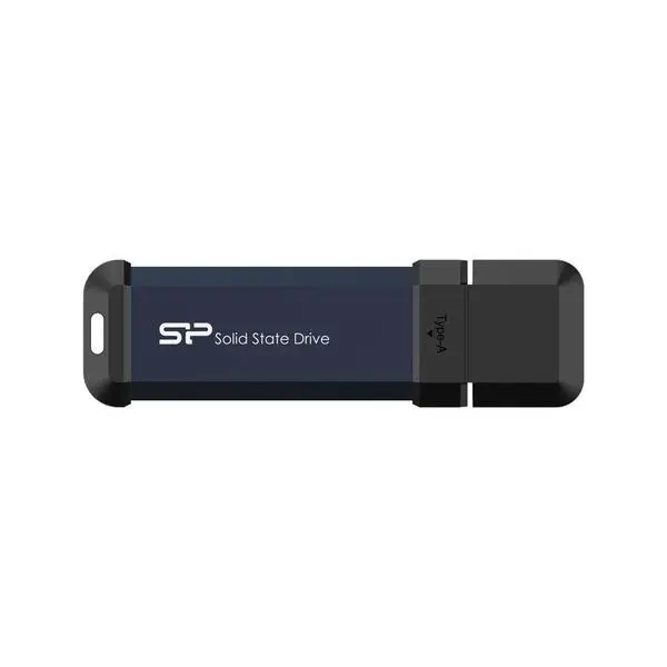 Външен SSD Silicon Power MS60 Blue 500GB, USB-A 3.2 Gen2 - SP500GBUF3S60VPB