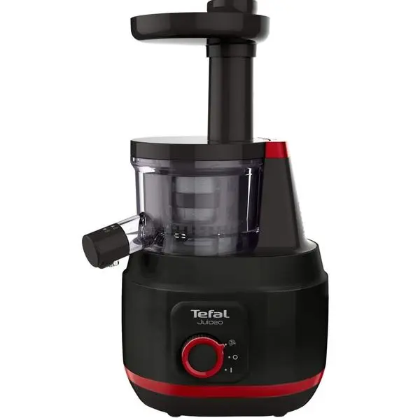 Сокоизстисквачка Tefal Juiceo ZC150, 0.8 л. обем, 1 скорост, функция за обратно въртене, 150W, черен