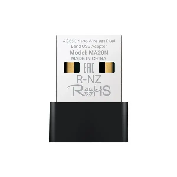 Безжичен Nano USB адаптер Mercusys MA20N AC650