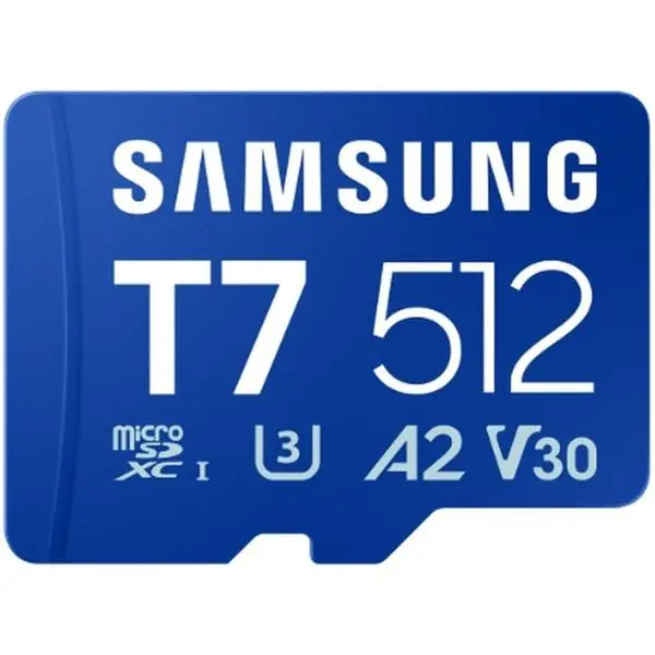 SAMSUNG T7, microSD, 512GB, SAM-SDM-MB512TWW