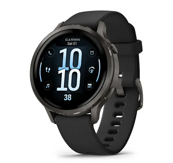 Garmin Venu 4 - 41 мм - Venu 4 - 41 мм, Slate с Black силиконова каишка - 010-03013-02 (G)