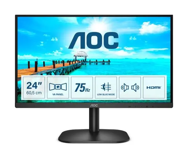 AOC 24B2XDAM: Изключително изживяване при гледане с елегантен дизайн