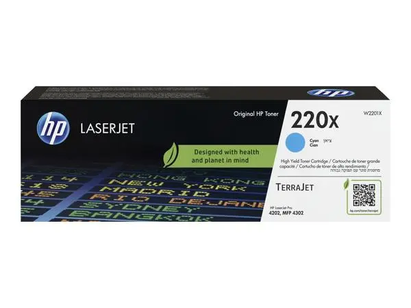 HP 220X Cyan Original LaserJet Toner Cartridge - W2201X