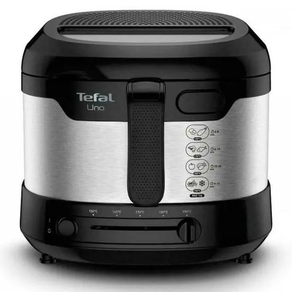 Фритюрник Tefal UNO FF215, 1.8л. вместимост, регулируем термостат, 1600W, черен